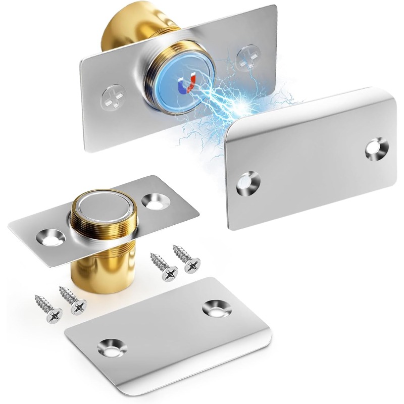 Furniture Hardware Fitting - 2PCS Invisible Magnetic Door Catch Adjustable