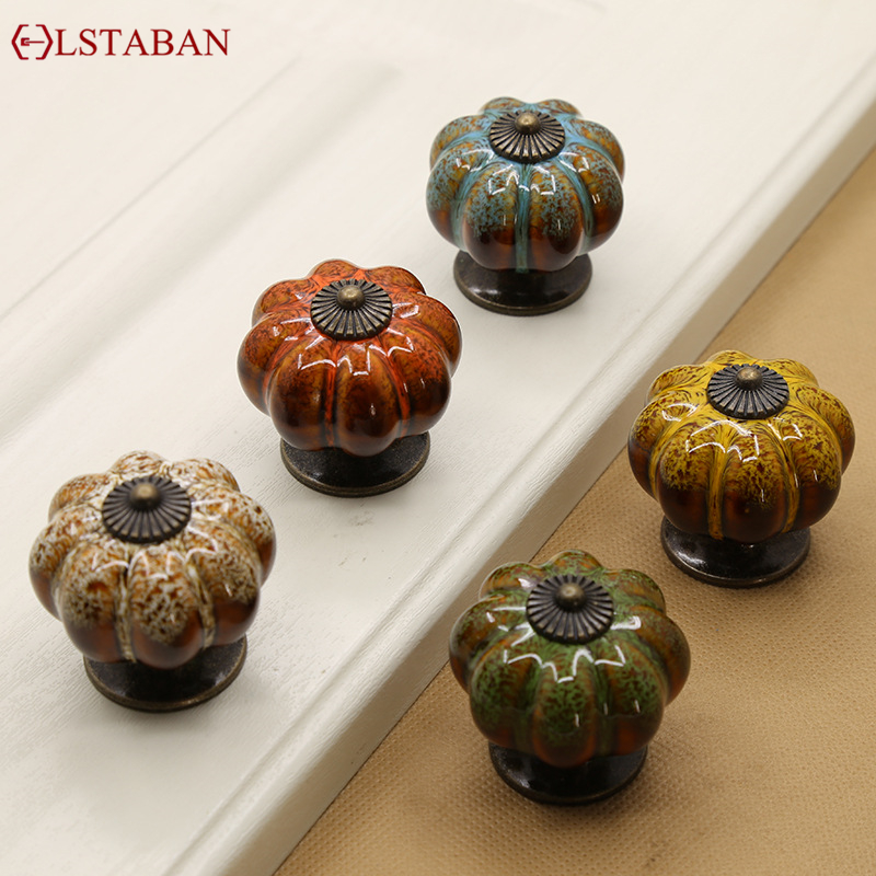 Furniture Hardware China - Ceramic European Style Simple Pastoral Handle