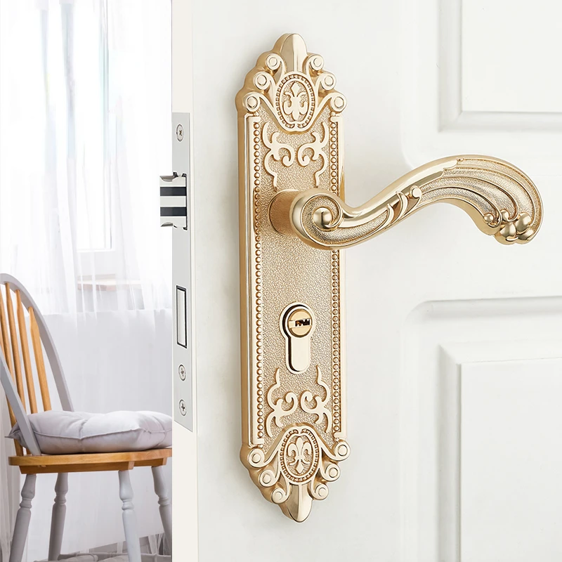 Furniture Hardware Fitting - European Silent Interior Door Handle Luxury