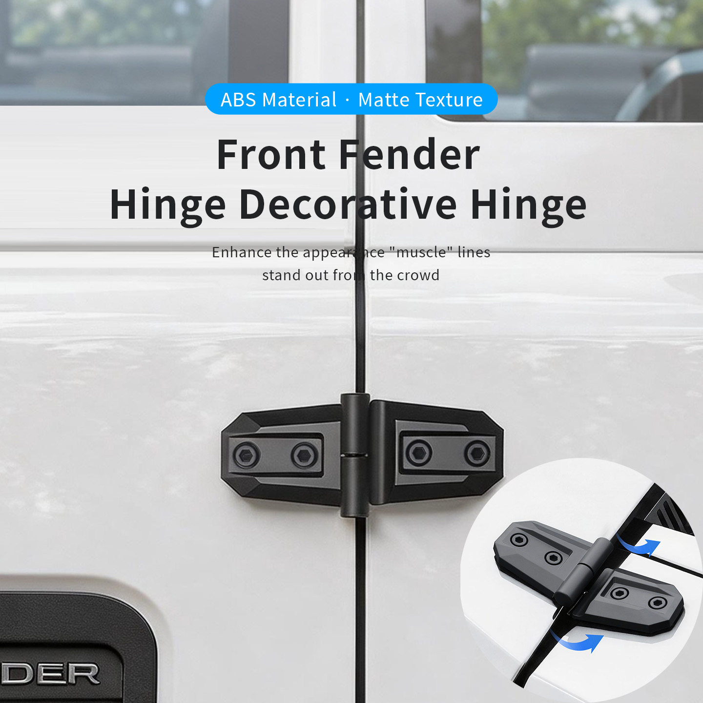 Furniture Hardware Fitting - 2PCS ABS Car Engine Hood Door