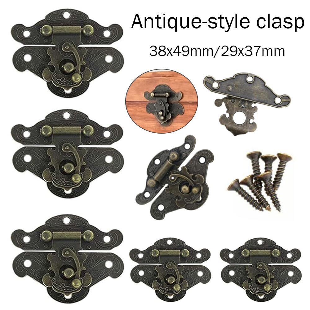 Furniture Hardware Antique - 5-20pcs Vintage Metal Hasp Latch Clasp