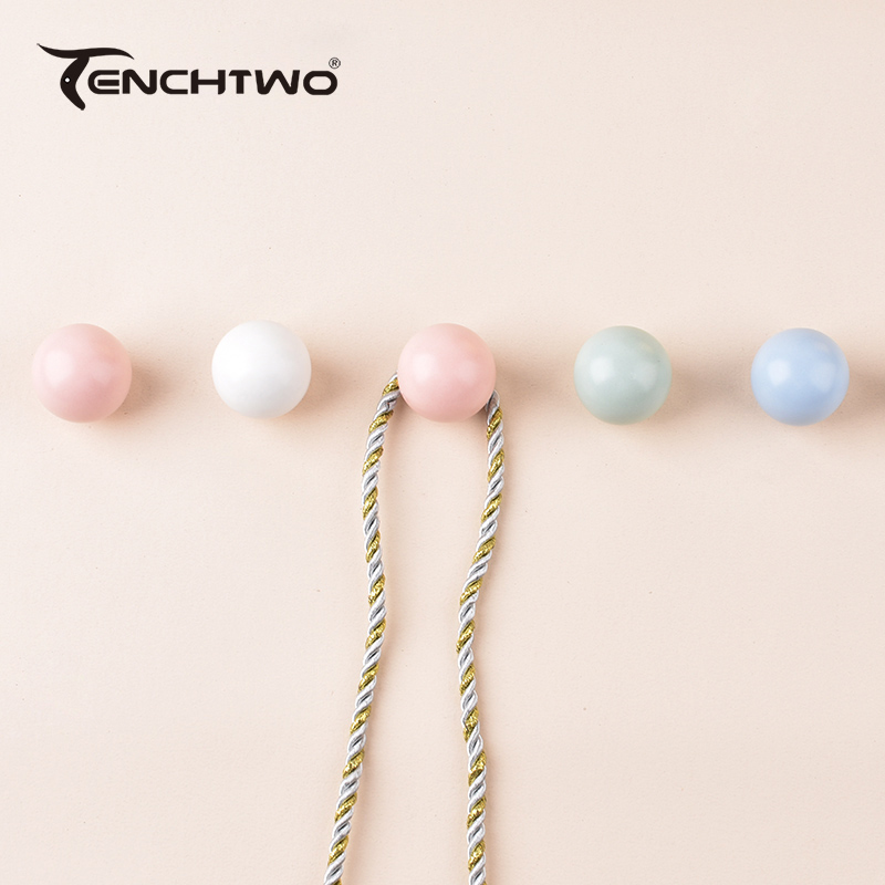 Round Ceramic Hook Clothes Han - Furniture Hardware Kit ulasan dan harga