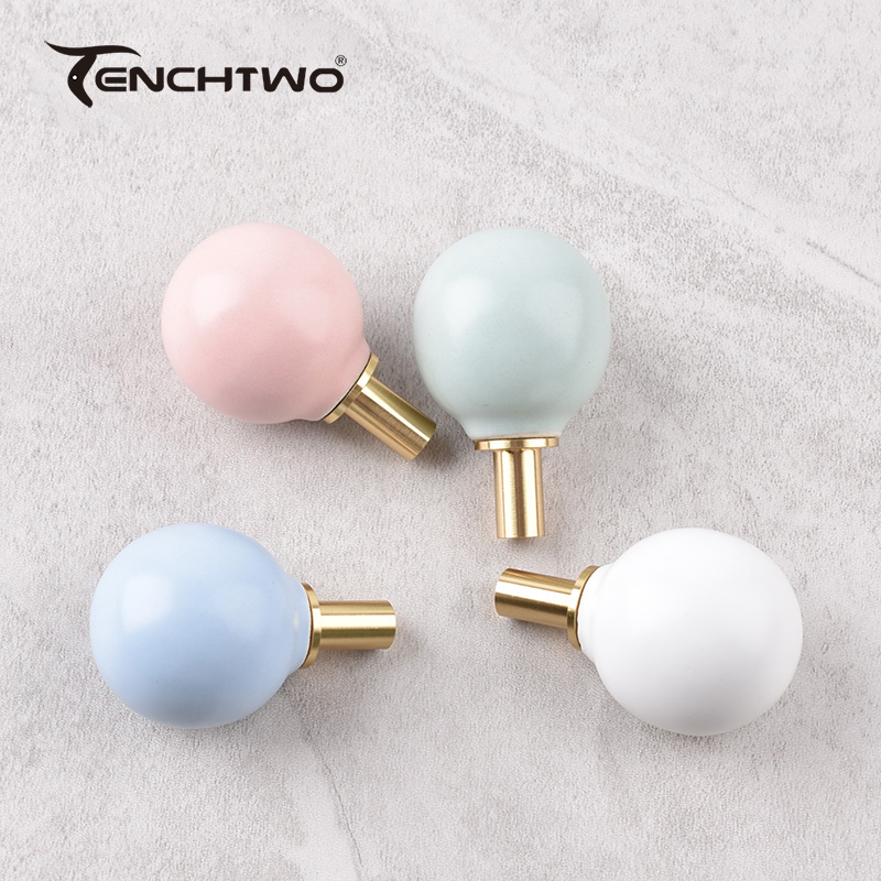 Round Ceramic Hook Clothes Han - Furniture Hardware Kit ulasan dan harga