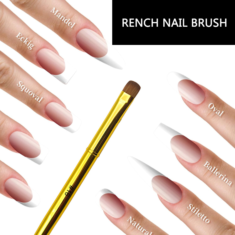 Kolinsky French Nail Art Brush - Furniture Hardware Nails ulasan dan harga