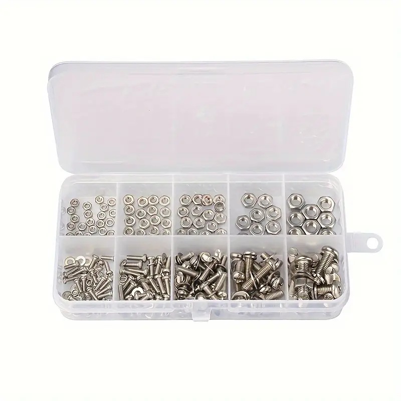 320PCS Hex Nuts & Bolts Set M2 - Furniture Hardware Kit ulasan dan harga