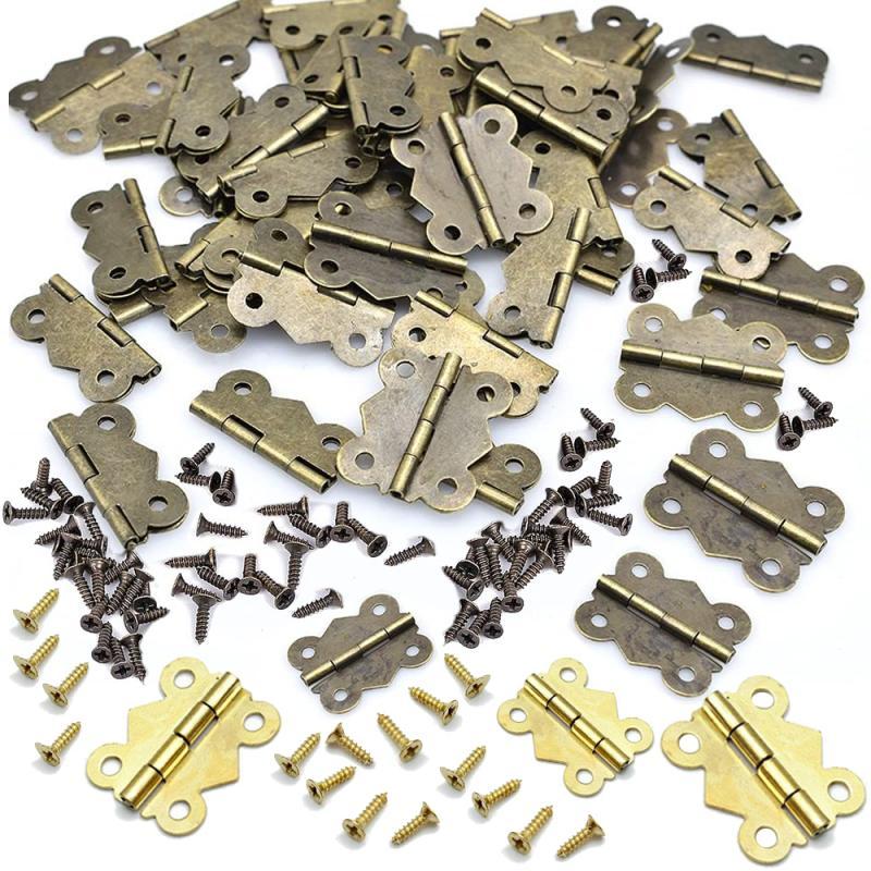 10/20pcs Hinge with Screw Butt - Furniture Hardware Antique ulasan dan harga