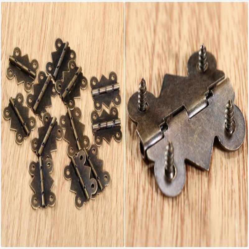10/20pcs Hinge with Screw Butt - Furniture Hardware Antique ulasan dan harga
