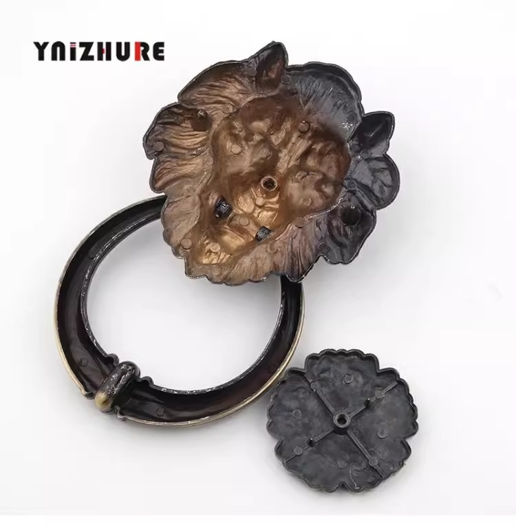 Antique Bronze Lion Head Handl - Furniture Hardware Antique ulasan dan harga