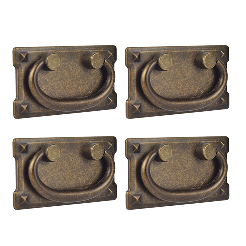 4Pcs Vintage Antique Bronze Dr - Furniture Hardware Antique ulasan dan harga