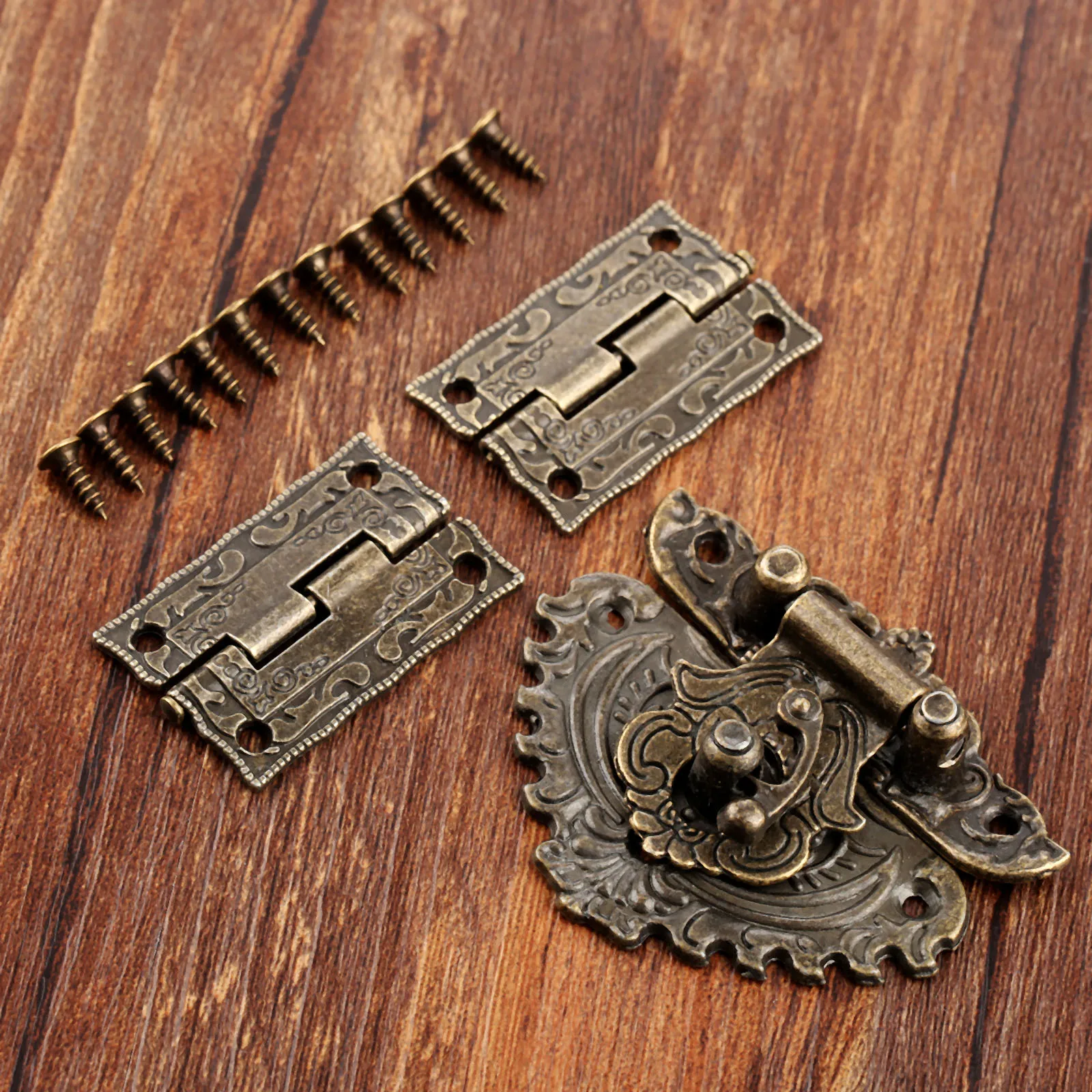 3pcs/set Antique Bronze Padloc - Furniture Hardware Antique ulasan dan harga