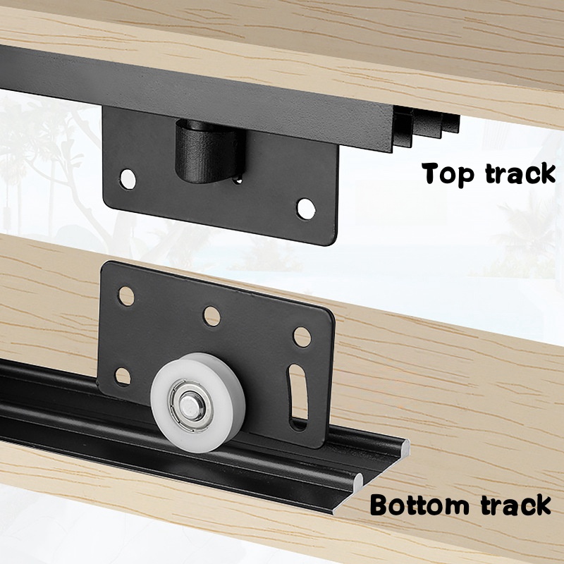 2 Sets Sliding Closet Door Rol - Furniture Hardware Kit ulasan dan harga