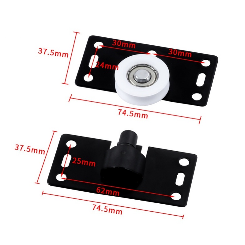 2 Sets Sliding Closet Door Rol - Furniture Hardware Kit ulasan dan harga