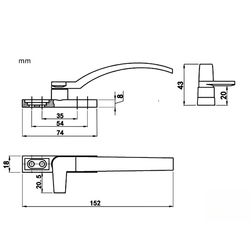 Left Right Hand White Replacem - Furniture Hardware Fitting ulasan dan harga