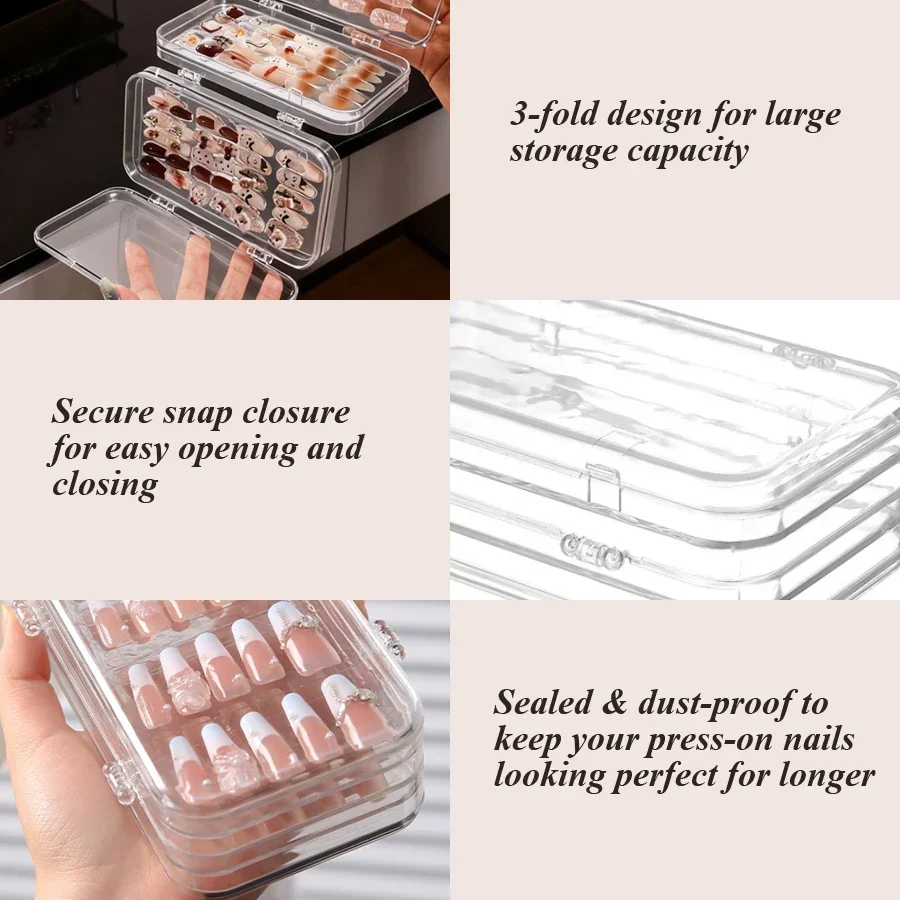 Clear Foldable Press On Nail S - Furniture Hardware Nails ulasan dan harga