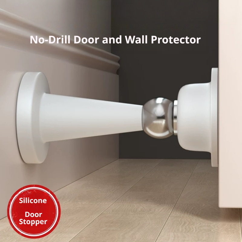 Silicone No-drill Door Stopper - Furniture Hardware Kit ulasan dan harga