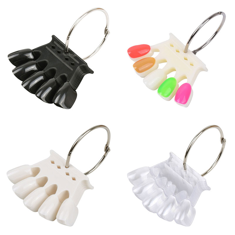 4Colors False Nail Tips Displa - Furniture Hardware Nails ulasan dan harga