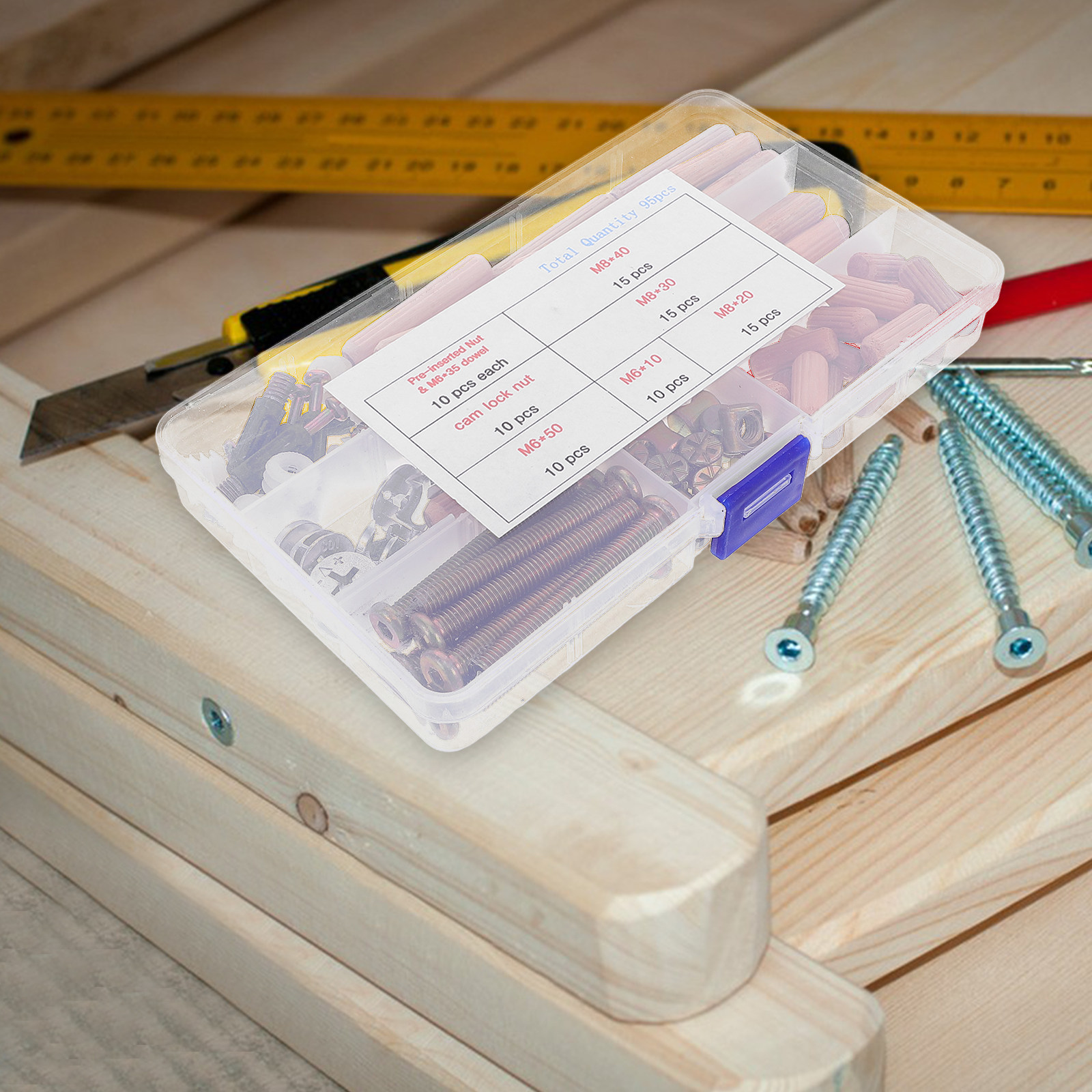95Pcs Furniture Hardware Set B - Furniture Hardware Kit ulasan dan harga