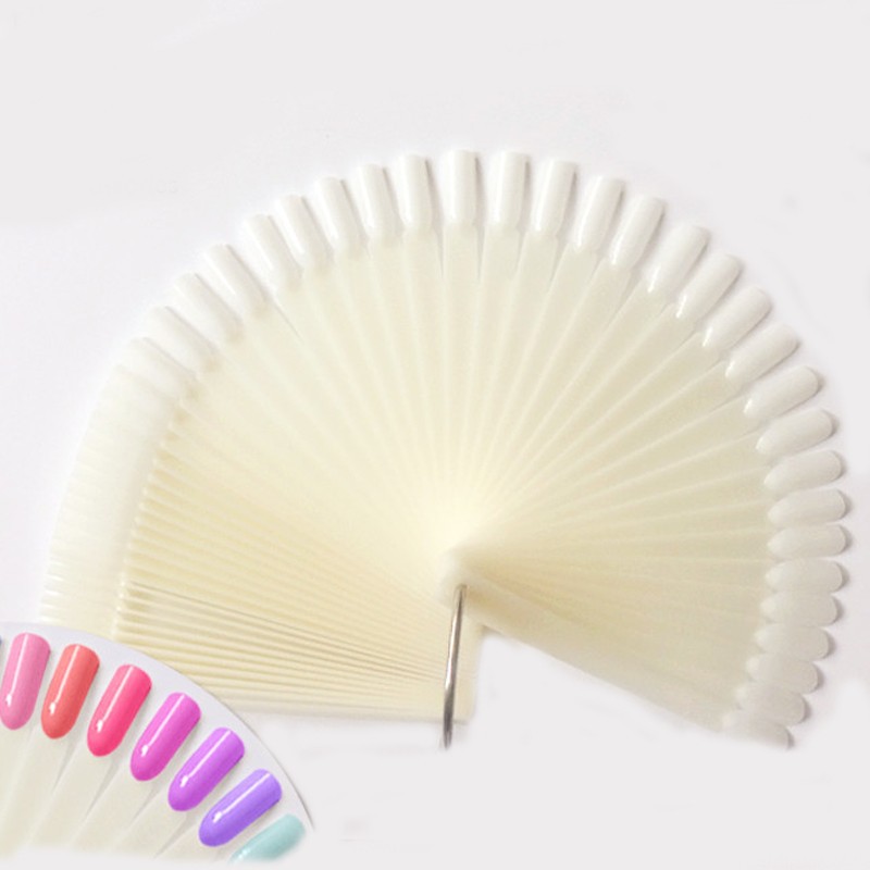 4Color 50pcs False Nail Tips F - Furniture Hardware Nails ulasan dan harga